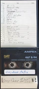Real Records album pre-production DAT tape
