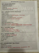 Setlist