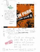 Mike Shinoda's notes on the cover[32]