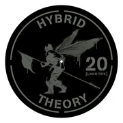 Vinyl slipmat from the exclusive concert footage release in 2020 featuring the side street soldier and "Hybrid Theory" 20 year anniversary logo.