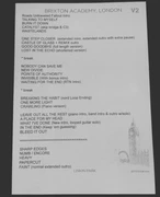 Setlist