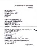 Moscow show setlist