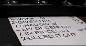 Setlist photo