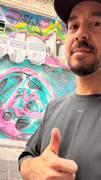 Mike at Melbourne LP Mural