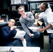 Chester Bennington and his body double Rory Ross