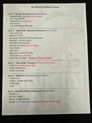 Setlist