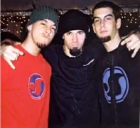 Mike, Jerry and Rob during the KROQ AAC. December 17, 2000.