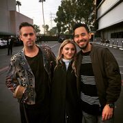 Justin Tranter, Julia Michaels and Mike Shinoda