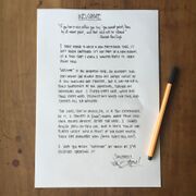 Mike Shinoda letter