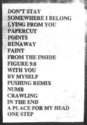 Show setlist artwork on the DVD