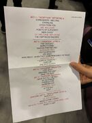 Setlist
